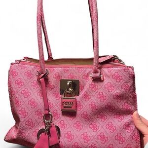 Guess Vibrant Pink Shoulder Bag